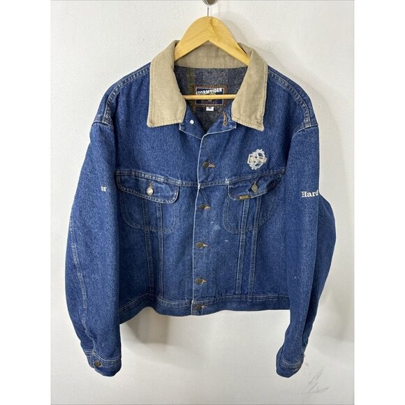 Mustang Stormrider Men 50 2XL Blanket Lined Denim Jacket Western Cowboy Midfield